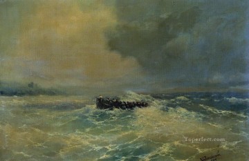 boat at sea 1894 Romantic Ivan Aivazovsky Russian Oil Paintings